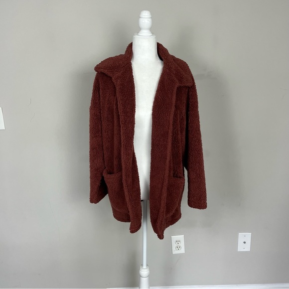 Z SUPPLY SHERPA TEDDY BEAR OPEN FRONT JACKET SIZE SMALL - Picture 11 of 14